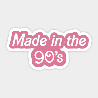 Made in the 90’s Sticker